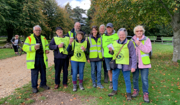 Group of Alton Lions Club members in field